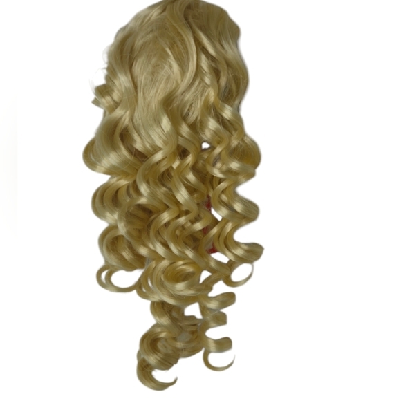 *H25903 Sepia Curly Blonde Ponytail - Picture 9 of 11